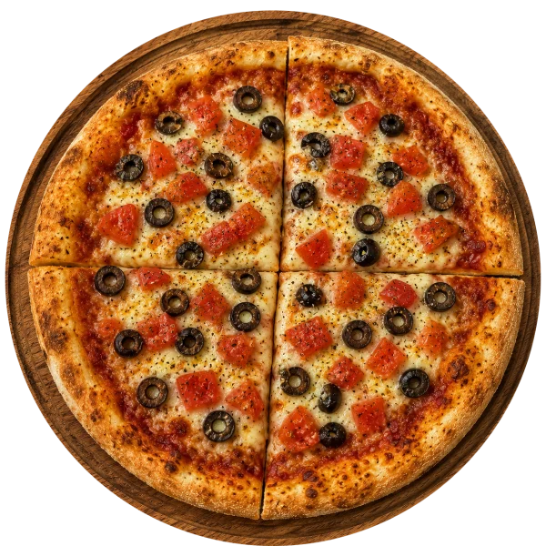 Pizza individual Aceituna y Tomate