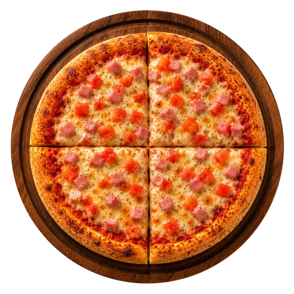 Pizza Individual Jamón y tomate
